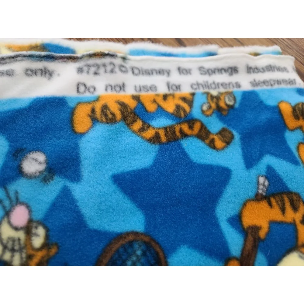 Vintage Disney Tigger Fleece Material 48x60 Sports Print